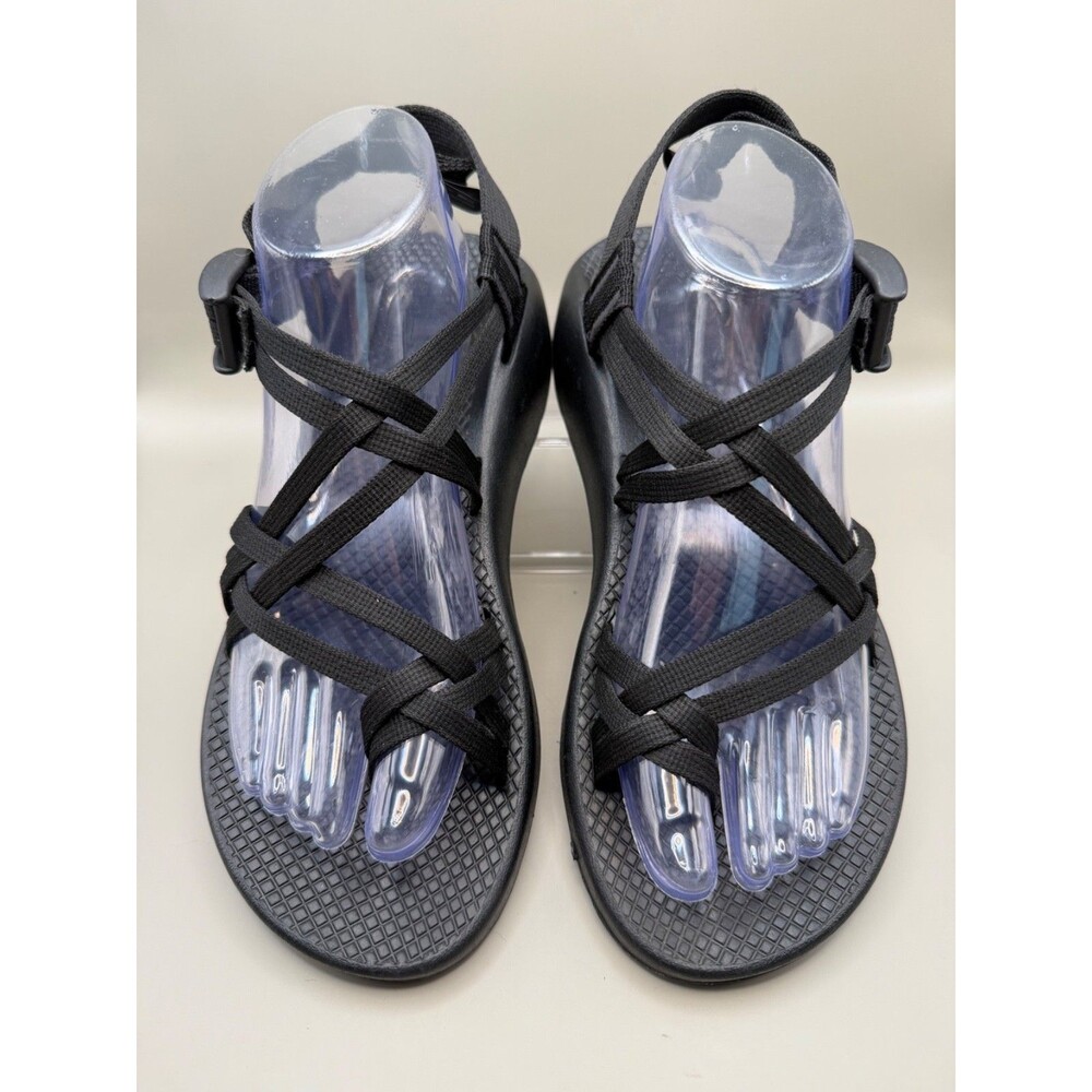 Chaco Creed ZX2 Womens Black Strappy Sport Sandals Adjustable Size 9